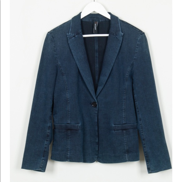Marccain Jackets & Coats Marc Cain Denim Blazer Woman Poshmark